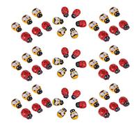 FOMIYES 300 Mini Decorazioni Adesive a Forma di Coccinella e Ape per Fai da Te Piccole Statuette di Animali Dorso Piatto Abbellimenti Resistenti e Riutilizzabili per Scrapbooking Zaini