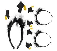 FOMIYES 3pezzi Cappello Da Laureato Cerchietto Fascia Per Capelli Da Laurea Decorazione Per Cerimonia Di Laurea Accessorio Per Festa Di