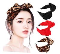 FOMIYES 3pezzi Fasce per Capelli Fiocco Decorazioni per Feste e Capodanno Copricapo Resistente in Comodo e Non Scivolante per Acconciature e Regali