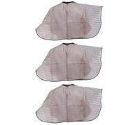 FOMIYES 3pezzi Mantello Parrucchiere Con Spalline Regolabili Grembiule Per Taglio e Tinta Per Strumento Professionale Per Salone e Uso Domestico