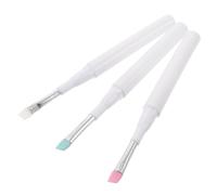 FOMIYES 3pezzi Pennello Per Ombretto Angolato in Silicone Cappuccio Protettivo Per Occhi e Separazione Ciglia Strumento Per Durevole e Riutilizzabile