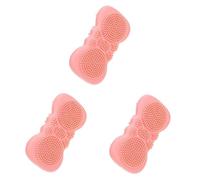 FOMIYES 3pezzi Silicone Bath Scrubber Per Corpo e Testa Strumento Multifunzionale Per Massaggio e Pulizia Accessorio Da Bagno Portatile e Pratico Materiale Della Facilita La Circolazione