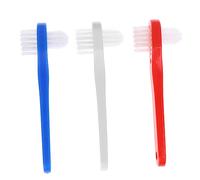 FOMIYES 3pezzi Spazzola Per Protesi Doppia Testa Setole Non Abrasive Per Pulizia Delle Protesi Spazzolino Dentiera Adulti Multifunzionale Per Cura Orale Casa