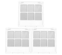 FOMIYES 3sets Palette Vuota Trasparente per Ombretti Vassoio di Sei per Trucco Contenitore per Pennelli con Fessure Ricaricabile per Campioni