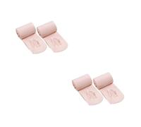 FOMIYES 4 Paia Collant Adulti e Ragazze in Velour Elasticizzato Morbide e Resistenti S per Altezza Rosa