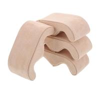 FOMIYES 4 Pezzi cuscino del display bracciale mini cuscino in velluto per orologio gioielli del bracciale Beige