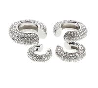 FOMIYES 4 Pezzi Dainty Ear Cuff Earrings Non Piercing Clip Rhinestone Ear Wraps Eleganti Gioielli Donna per Feste Ufficio e Quotidiano