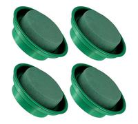 FOMIYES 4 Pezzi Fango Floreale Rotondo Assorbente Acqua per Composizioni Fai da Te, Base Decorativa per Fiori Freschi e Secchi, Flessibile e Tagliabile per Allestimenti Matrimonio