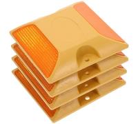 FOMIYES 4 Pezzi Marcatori Stradali in Plastica Riflettenti per Strade e | Guida del Traffico ad Alta Visibilità, Resistente All’usura, Installazione Semplice, per Aree di Sosta e Carreggiate