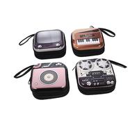 FOMIYES 4 pezzi Mini Portamonete Cambio con Cartoni Animati Retro Leggera e Compatta per Custodia Creativa per Piccoli Oggetti e Biglietti Design Originale Vintage