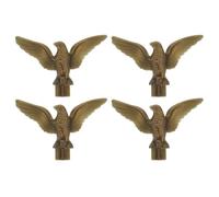 FOMIYES 4 Pezzi Puntale Decorativo Testa D'aquila per Asta Bandiera Esterno, Ornamento Plastica Robusto per Pennoni Giardino e Sala Riunioni, Facile Installazione per Decorazione Bandiere