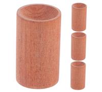 FOMIYES 4 Pezzi Supporti Legno per Bottiglie Supporti Cilindrici per Base Stabile Legno per Decorazioni Matrimoni e Casa Colore Marrone