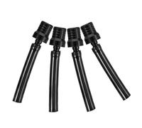 FOMIYES 4 Pezzi Valvola di Sfiato Serbatoio Benzina Cnc in Alluminio Nero per Motocicletta Fuoristrada Tubo di Sfiato Resistente Alte Temperature per Quad Atv Accessori Serbatoio con