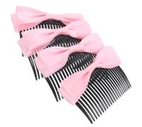 FOMIYES 4 Pz Forcina Ad Arco Decora Te Stesso Accessori Per Per Donna Asciugacapelli Molletta Fermagli Per Ragazze Fiocchi Per Per Ragazze Pettine Plastica Rosa