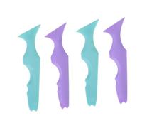 FOMIYES 4 Pz Righello Di Bellezza in Silicone Modello Di Guida Dell'ombra Aiuto Per L'eyeliner in Silicone Rossetto Stencil Per Eyeliner Ad Angolo Ombretto Carlo Gel Di Silice Massaggio