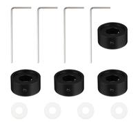 FOMIYES 4 Set Cappuccio per Pedale Effetti Chitarra Elettrica in Lega di | Gommino Interno, Protezione Completa, Prolunga L'uso, per Pedali Chitarra e Pedaliera Effetti