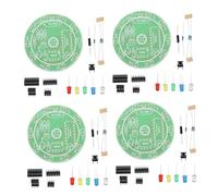 FOMIYES 4 Set Kit Elettronica Fai da Te per Principianti Scheda di Pratica Saldatura in Plastica per Migliorare Abilità Saldatura per Scuola e Formazione Tecnica