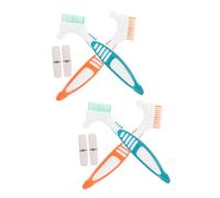 FOMIYES 4 Set Spazzolino Da Viaggio Dentifricio Da Viaggio Portaspazzolino Dentiera Spazzola Protesi Spazzola Per La Pulizia Formato Da Viaggio Spazzolino Da Denti Tazza Spazzolino Da