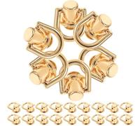 FOMIYES 40 Set Rivetti Metallici Anello a d per Borse Artigianali in Pelle Ferramenta per Custodie Vite Accessori per Tracolle Fai da Te Compatto e Leggero per Riparazioni Manuali