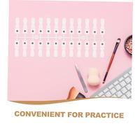 FOMIYES 48 Pezzi Nail Display Tips Magnetic Nail Gel Polish Color Chart Accurate True Color Fidelity Portable Practice Board For Beginners Home And Studio Use