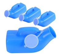 FOMIYES 4pezzi Bottiglia di Plastica per Urina Maschile Tappo Anti-goccia e Coperchio Contenitore Portatile per Uomini Adatto per Auto Viaggio Campeggio Emergenze Anziani