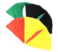 FOMIYES 4pezzi Fasce Per Per Nere Turbante Fasce Per Africane Per Dreadlocks e Traspiranti
