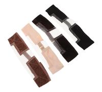 FOMIYES 4pezzi Fascia Elastica in Velluto per Parrucca Regolabile Antiscivolo Design Ventilato per Fissare la Parrucca senza Problemi e Mantenere i Capelli al Posto Giusto