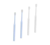 FOMIYES 4pezzi Spazzolino Da Denti Per Gatti e Cani Piccoli Manuale Testina Progettata Per Pulizia Fondo Manico Lungo Antiscivolo Adatto Diverse Forme Di Denti e Bocca Realizzato in Plasti