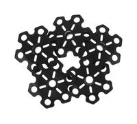 FOMIYES 5 Pezzi Accessori per il personale alpinista consigli per i bastoncini da passeggio sostituzione della punta del da passeggio punte di canna plastica Black