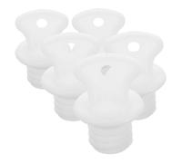 FOMIYES 5 Pezzi coperchio della borsa dell'acqua calda Stoppers per bottiglie d'acqua copri borsa dell'acqua calda solo Tappo in gomma per borsa dell'acqua calda gomma da cancellare bianca