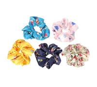 FOMIYES 5 Pezzi Elastici per di Natale di grandi dimensioni corde cravatta lungo scrunchies hair band hair ribbon Anelli elastici per accessori per natalizi tessuto