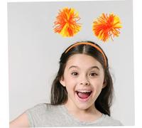 FOMIYES 5 Pezzi Fasce per con Pom Pom Colorati Leggere e Resistenti Accessori per Feste Cosplay e Foto per e Quotidiani