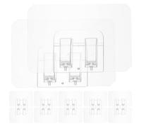 FOMIYES 50 Ganci Adesivi Trasparenti per Luci a Stringa, Mini Clip da Parete Forte Adesivo, Rimovibili senza Tracce, per Organizzazione e Decorazione Casa