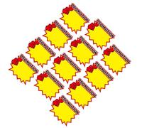 FOMIYES 50 Pezzi Etichette dei Prezzi Colorate per Negozi al Dettaglio Cartelli Pubblicitari per Supermercati e Promozioni Tag di Visibili per Prodotti e Materie Prime