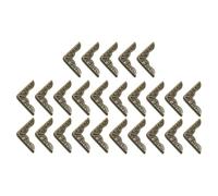 FOMIYES 50 Pezzi Protezioni Angolari in Metallo Antico per Libri Album e Quaderni - Copri Angoli Resistenti per Bordi Fotografici e Scrapbooking Protezione Decorativa per Angoli Diari e