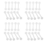FOMIYES 500 Etichette Adesive per Gioielli Rotonde, Cartellini Prezzi Chiari Vuoti, Etichette Identificative per Collane e Orecchini, Carta Adesiva Resistente per Esposizione in Negozi