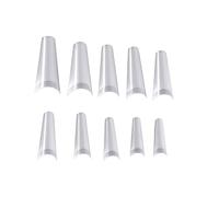 FOMIYES 500 Pezzi Punte per Unghie Finte, Nail Display Card, Bianco, Materiale C, per Nail Art Display e Painting, Accessorio Manicure