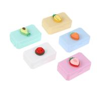 FOMIYES 5pezzi Scatole Impermeabili per Lenti in Plastica Scatole per Conservazione delle Lenti Custodie per Occhiali in Plastica per Conservazione degli Occhi Stile Casuale