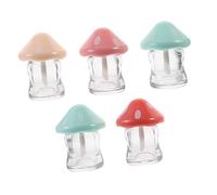 FOMIYES 5pezzi Tubetti Gloss Fungo Contenitori Vuoti Balm Kit Per Creazione Balm Adatti Per Viaggi e