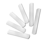 FOMIYES 6 Pezzi Barra Zavorrata in Acciaio 15X25X06Cm 02Kg per Fitness e Allenamento Accessori Pesi per Gilet Zavorrati Adatta per Jogging e Potenziamento Muscolare