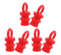 FOMIYES 6 Pezzi Cappucci per Pali di Recinzione e Guardrail in Gomma, Coperture per Pali di Avvertimento e Coni Stradali, Tappi Terminali Resistenti per Segnaletica Stradale e Traffico