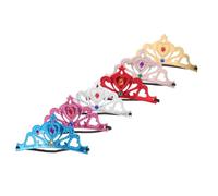 FOMIYES 6 pezzi Coroncine per per Compleanni e Cosplay Accessori Morbidi e Resistenti per Principesse e Principi Fascia per Ragazze