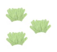 FOMIYES 6 Pezzi Guanti Esfolianti Doccia in Nylon Guanto Scrub Elastico Facile Indossare e Lavare Adatto per Saponi e Marino con Laccetto per Asciugatura Rapida
