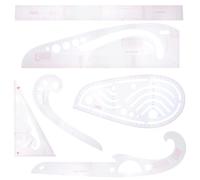 FOMIYES 6 Pezzi Righello da Cucito Multiuso per Taglio Campioni, Flessibile | Plastica, Scala Chiara e Superficie Liscia, per Principianti e Appassionati, Negozi e Boutique