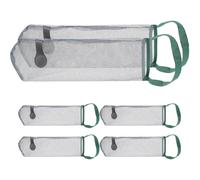 FOMIYES 6 Pezzi Sacchetti in Rete per Verdure e Aglio da Appendere, Organizer Cucina Salvaspazio 12x38 Cm, Traspiranti e Riutilizzabili per Frutta e Conservazione