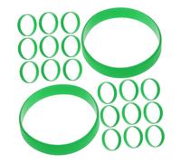 FOMIYES 60 Pezzi Bracciale in Silicone Verde, Elastico e Liscio per Eventi | Taglia Unica, Leggero e Portatile, Adatto a Feste e Attività di Gruppo, Design Semplice per Giovani e Donne