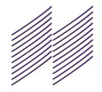 FOMIYES 60 Pezzi Strisce di Finitura per Auto Viola, Modanatura Interna a U per Bocchette di Ventilazione, Rivestimento Cromato Resistente per Climatizzatore Auto, Accessori Decorativi