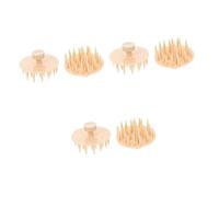 FOMIYES 6pezzi Per Capelluto Silicone Spazzola Per Lavaggio Rimuove Forfora e Sporco Perfetta Per e Bagno Materiale Sicuro e Compatto Per Uomini e