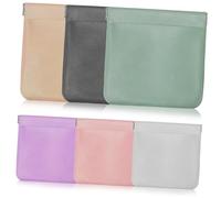 FOMIYES 6pezzi Sacchetti in Pelle Pu per Auricolari Portatili Riutilizzabili Adatti per Gioielli Cavi Oggetti da Viaggio