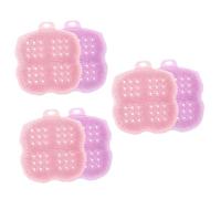 FOMIYES 6pezzi Spazzola Esfoliante Silicone Accessorio Multifunzione Per Corpo e Setole Morbide e Durevoli Stimola La Circolazione e Rimuove Le Cellule Morte Della